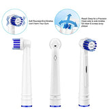 Replacement Toothbrush Heads Compatible with Oral B Braun,16 Pack Electric Toothbrush Heads Brush Heads Refill for Oral-B 7000/Pro 1000/9600/ 500/3000/8000