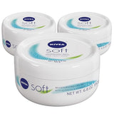 NIVEA Soft, Refreshingly Soft Moisturizing Cream, 3 Pack of 6.8 Oz Jars