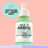 Isle of Paradise Self Tanning Drops, Medium (Golden Glow) - Vegan and Cruelty Free Self-Tan Drops, 1.01 Fl Oz