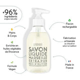 Compagnie de Provence Savon de Marseille Extra Pure Liquid Soap - Olive Wood - 10 Fl Oz Plastic Pump Bottle