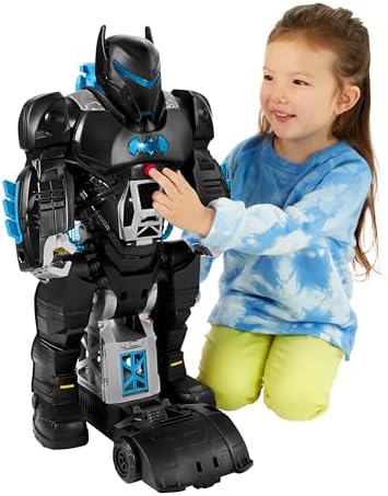 Fisher-Price Imaginext DC Super Friends Batman Toy Bat-Tech Batbot Playset 2-Ft-Tall Robot with Lights & Sounds for Pretend Play Kids Ages 3+ Years