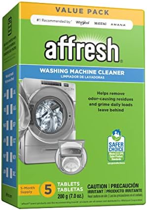 Affresh Washing Machine Cleaner, Cleans Front Load and Top Load Washers, Including HE, 5 Tablets