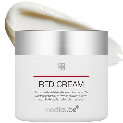 medicube Red Cream 2.0 || Low-irritating formula for trouble-prone skin | Soothing and relieving | Formulated with BHA, Niacinamide & Adenosine | Non-comedogenic | Korean skincare (1.69fl.oz.)