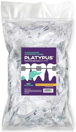 Platypus Orthodontic Flossers for Braces Family Pak - Unique Structure Fits Under Arch Wire, Increase Flossing Compliance, Floss Teeth in Less Than Two Minutes - 75 3-Count Flossers (225 Total)