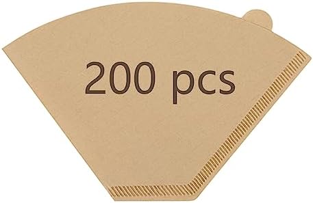 Disposable Coffee Paper Filters for Ninja Dual Brew Coffee Maker,200 Pcs #4 Cone Replacement Filter Compatible with Ninja DualBrew Pro CFP301 CFP201 Coffee Maker