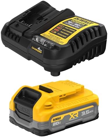 DEWALT 20V MAX XR POWERSTACK 3.5 Ah Power Tool Battery and Charger Kit (DCBP320C)