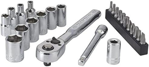 CRAFTSMAN Socket Set, SAE 1/4-in. Drive, 24 Piece (CMMT12009LZ)