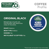 Green Mountain Coffee Roasters Original Black Iced Cold Brew Coffee, Single Serve Keurig K-Cup Pods, 20-Count Box