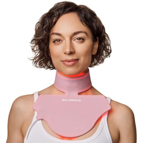 Solawave Neck & Chest LED Light Therapy Mask | FDA Cleared Red and Infrared Light Therapy for Body | Decolletage Mask for Neck Decollete Chest for Anti-Aging & Glowing Skin Device