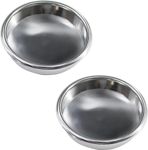 58mm Backflush Inser, Backflush Filter Espresso, Stainless Steel Back Flush Blind Filter Basket Fits for Breville Gaggia Classic and other Espresso Machines Espresso Cleaning Disc (2-Piece Set)
