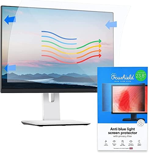 Ocushield 24” (16:10) Premium Anti Blue Light Screen Protector for Laptops and Computer Monitors - Non- Privacy - Anti-Glare - Easy Install - Anti-Fingerprint - Reduce Eye Fatigue (519 x 325 mm