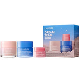 LANEIGE Dream Team Trio: Water Sleeping Mask, Lip Sleeping Mask, Bouncy and Firm Mask, Barrier-Boosting Hydration Travel Sized