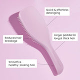 Tangle Teezer | The Large Ultimate Detangler Hairbrush for Wet & Dry Hair | Long, Thick, Curly, Textured Hair | Eliminates Knots & Reduces Breakage | Rose/Sage