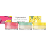 Burt's Bees Stocking Stuffers, 3 Overnight Lip Sleeping Mask Christmas Gifts Set - Exfoliating Scrub Restores, Hydrates & Smooths to Reduce Fine Lines, Passionfruit, Sweet Mint, Lemon Sorbet (3-Pack)