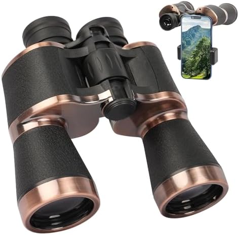 20x50 Binoculars for Adults, Binoculars HD High Powered Professional Binoculars for Bird Watching Travel Stargazing Concerts Outdoor Sports-BAK4 Prism FMC Lens,Waterproof, Fogproof with Phone Adapter