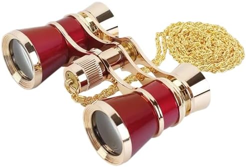 Opera Glasses Binoculars 3 X 25 Compact and Lightweight Optical BK7 Theater Glasses with Chain for Adults Kids Women in Concert Theater Opera
