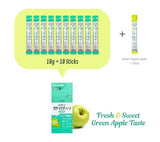 Q.REST Condition Jelly Stick 18g*10 Sticks (Green Apple) + Condition Original Flavor Aqua (18g) 1 Sticks