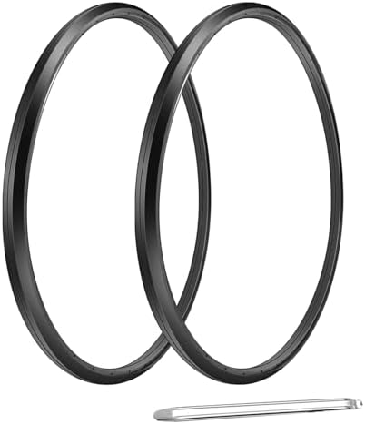 Wheelchair Rear Wheel Replacement Tire, 24 "X 1" Universal Flat-Free Polyurethane Tire,Equipped with installation tools, Wheelchair accessories for all brands(1 Pair)