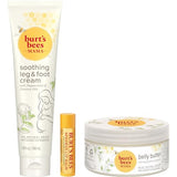 Burt's Bees Pregnancy Essentials Mothers Day Gifts Set, 3 Giftable Baby Shower Products & Must Have Baby Registry Items, Nourishing Skincare - Mama Belly Butter, Original Lip Balm, Leg & Foot Cream