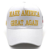 Trump Hat 2024 MAGA Hat Make America Great Again Hat Donald Trump Merchandise Embroidered Adjustable Baseball Cap White