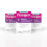 Florajen Women's Vaginal Probiotics, Provides Gut Health & Constipation Relief for Adults and Bloating Relief for Women, 90 Capsules (3 Packs of 30) (Refrigerated)