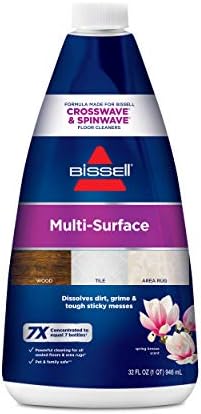 Bissell 1789 CrossWave & SpinWave Multi-Surface Cleaning Formula, 32 oz - Pack of 4