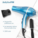 BaBylissPRO Hair Dryer, Nano Titanium 2000-Watt Blow Dryer, Hair Styling Tools & Appliances, BNT5548