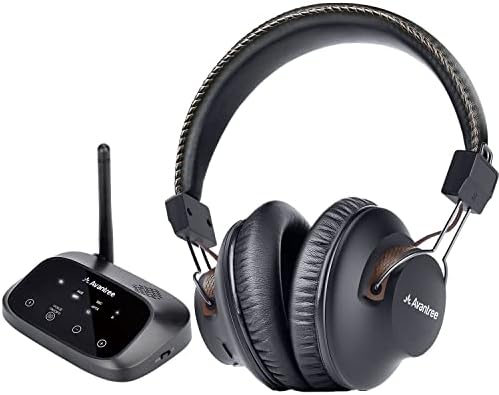 Avantree HT5009 - Wireless Headphones for TV Watching with Clear Dialogue Mode, Enhanced Volume & Comfortable Fit for Seniors, 40hrs Bluetooth Headset, 164ft, Pass-Through Support, No Audio Delay
