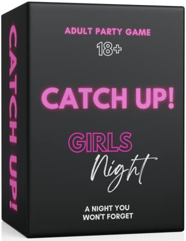 BLY Games Catch Up! Girls Night 18+ Party Game | Spicy Thought Provoking Conversation Starters for Fun Girls Nights, Bachelorette and Birthday Party
