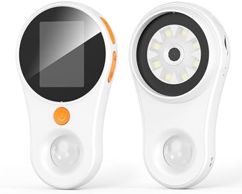 Handheld Digital Microscope,500X Magnification 2MP 1920x1080P HD Digital Microscope with Screen,Portable Microscope for Kids and Adults (White)