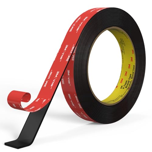 3M Double Sided Tape Heavy Duty 10FT,Double Sided mounting Tape for Walls,3M vhb Strong Double Sided Tape Heavy Duty for Car, LED Strip Light, Home/Office Decor