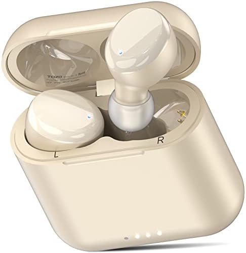 TOZO T6 True Wireless Earbuds Bluetooth 5.3 Headphones Touch Control with Wireless Charging Case IPX8 Waterproof Stereo Earphones in-Ear Built-in Mic Headset Premium Deep Bass 32 EQs via APP