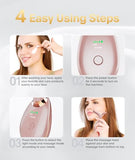 ELISHINE 7 Color Light Based Face-Neck-Massager - Facial Massager for Skin Care, Rose Gold