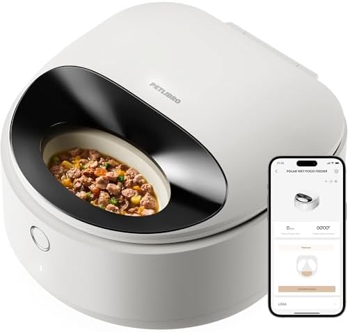 PETLIBRO Automatic Cat Feeder Wet Food Refrigerated New Upgraded APP Control,3 Days Freshness 3 Meals,Semiconductor Cooling&Quick Chills Wet Food Dispenser,Polar WiFi Timed Auto Pet Feeder for Cat Dog