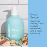 Nectar Life Hand Wash 14oz, Exfoliating and Moisturizing Hand Soap with Volcanic Pumice, Jojoba Oil & Shea Butter, Ocean Breeze Scent