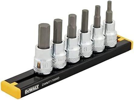 DEWALT 3/8 DRIVE, MM HEX SOCKET SET, 6PC (DWMT17001)