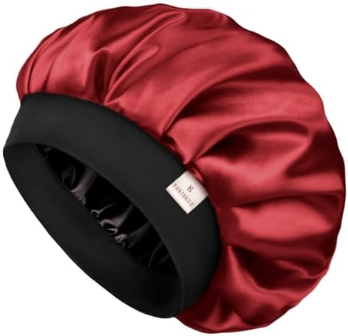 YANIBEST Bonnet for Men Hair Bonnet for Sleeping Double Layer Satin Bonnets for Black Women Curly Hair Braids