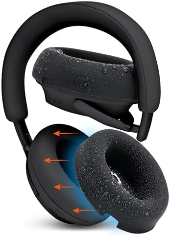 WC SweatZ QC Ultra V2 - Patented Protective Earpad Covers for Bose QuietComfort Ultra by Wicked Cushions | Sweatproof & Easily Washable | Does not fit Any Other Bose Headphones | Black