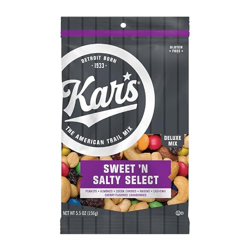 Kar’s Nuts Sweet ‘N Salty Select Trail Mix – 5.5 oz Snack Pack, Pack of 12 - Snacks for Adults and Kids