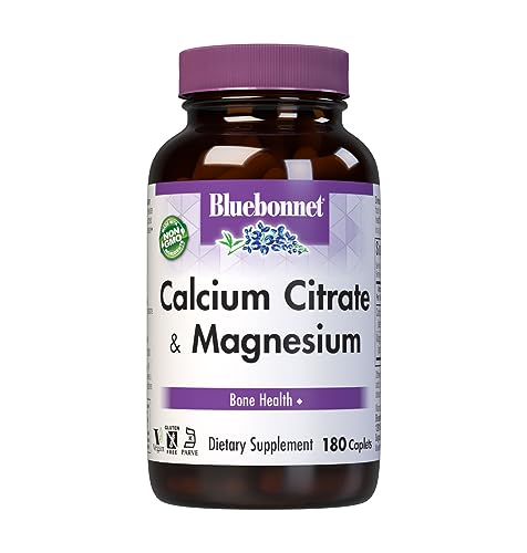 BlueBonnet Calcium Plus Magnesium Caplets, 180 Count