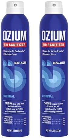 Ozium 8 Oz. Air Sanitizer & Odor Eliminator for Homes, Cars, Offices and More, Original Scent, Pack of 2