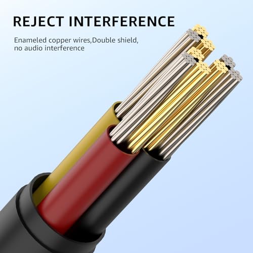 TOZO 3.5mm Aux Cable, Audio Cable Cords, Aux to Aux Cable HT2 HT1 Compatible for Headphones Car Home Aux Stereo Tablet Speakers