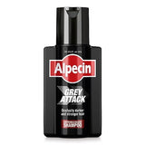 Alpecin Grey Attack Caffeine & Colour Shampoo for Men 1x 200ml | Gradually Darker and Stronger Hair | Controlled & Natural Looking Colour Effect for Less Greys | Against Thinning Hair