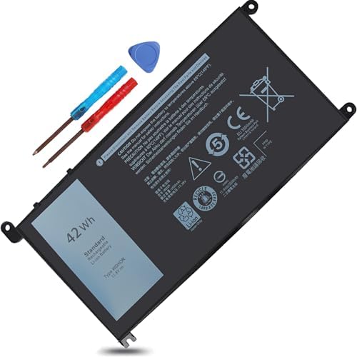 42Wh WDX0R WDXOR Battery Compatible with Dell Inspiron 13 15 17 7000 5000 Series 15-7579 13-7378 7368 7569 7460 7560 7570 5368 5378 5379 5565 5567 5568 5578 5765 5767 5770,Y3F7Y FC92N CYMGM 3CRH3 P58F