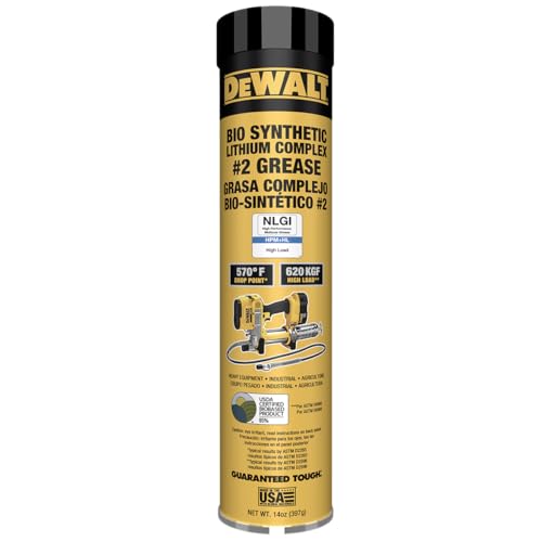 Dewalt Biosynthetic Lithium Complex #2 Grease, 14 oz