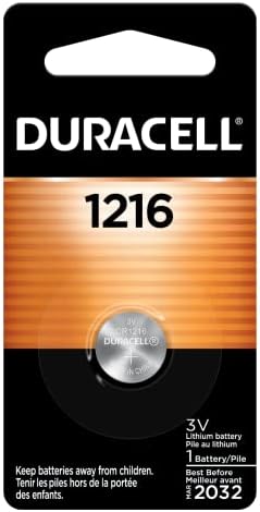 Duracell CR1216 3V Lithium Battery, 1 Count Pack, Lithium Coin Battery for Key Fob, Car Remote, Glucose Monitor, CR Lithium 3 Volt Cell