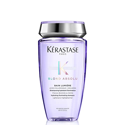 Kerastase Blond Absolu Lumière Illuminating Shampoo | For Lightened, Highlighted and Grey Hair | Nourishes and Illuminates | With Hyaluronic Acid