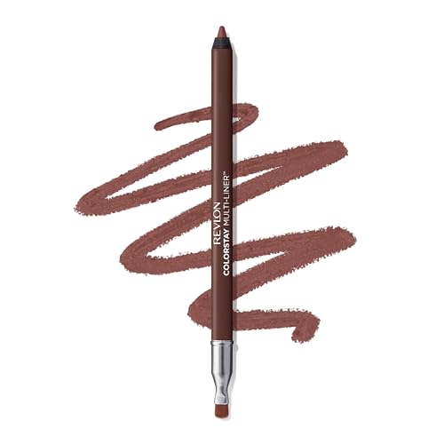 Revlon ColorStay Multi-Liner, Valentine's Day Makeup Gifts for Women, Multi-Use Creamy Liner For Lips, Eyes & Face, Precision Brush for Easy Blending, 003 Less Traced
