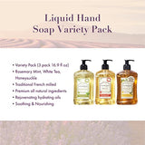 A LA MAISON Liquid Soap, Rosemary, Honeysuckle, White Tea - Uses: Hand and Body, Triple Milled, Essential Oils, Plant Based, Vegan, Cruelty-Free, Alcohol & Paraben Free (16.9 oz, 3 Pack)