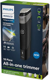 Philips Norelco Multigroom Series 5000 18 Piece, Beard Face, Hair, Body and Intimate Hair Trimmer for Men - NO BLADE OIL MG5910/49